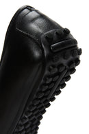 Women's Black Leather Loafer | Derimod