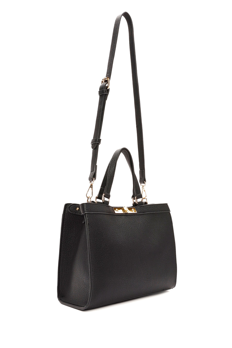 Women's Black Long Strap Shoulder Bag
