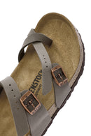 Birkenstock Women's Mink Mayari Bf Flip Flops Nubuck Slippers | Derimod