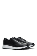 Men's Black Leather Sneaker | Derimod