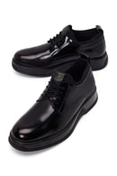 Male Black Lace-up Leather Casual Shoes | Derimod