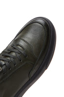 Erkek Haki Deri Kalın Tabanlı Sneaker | Derimod