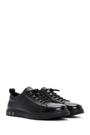 Men's Black Lace-up Leather Sneaker | Derimod