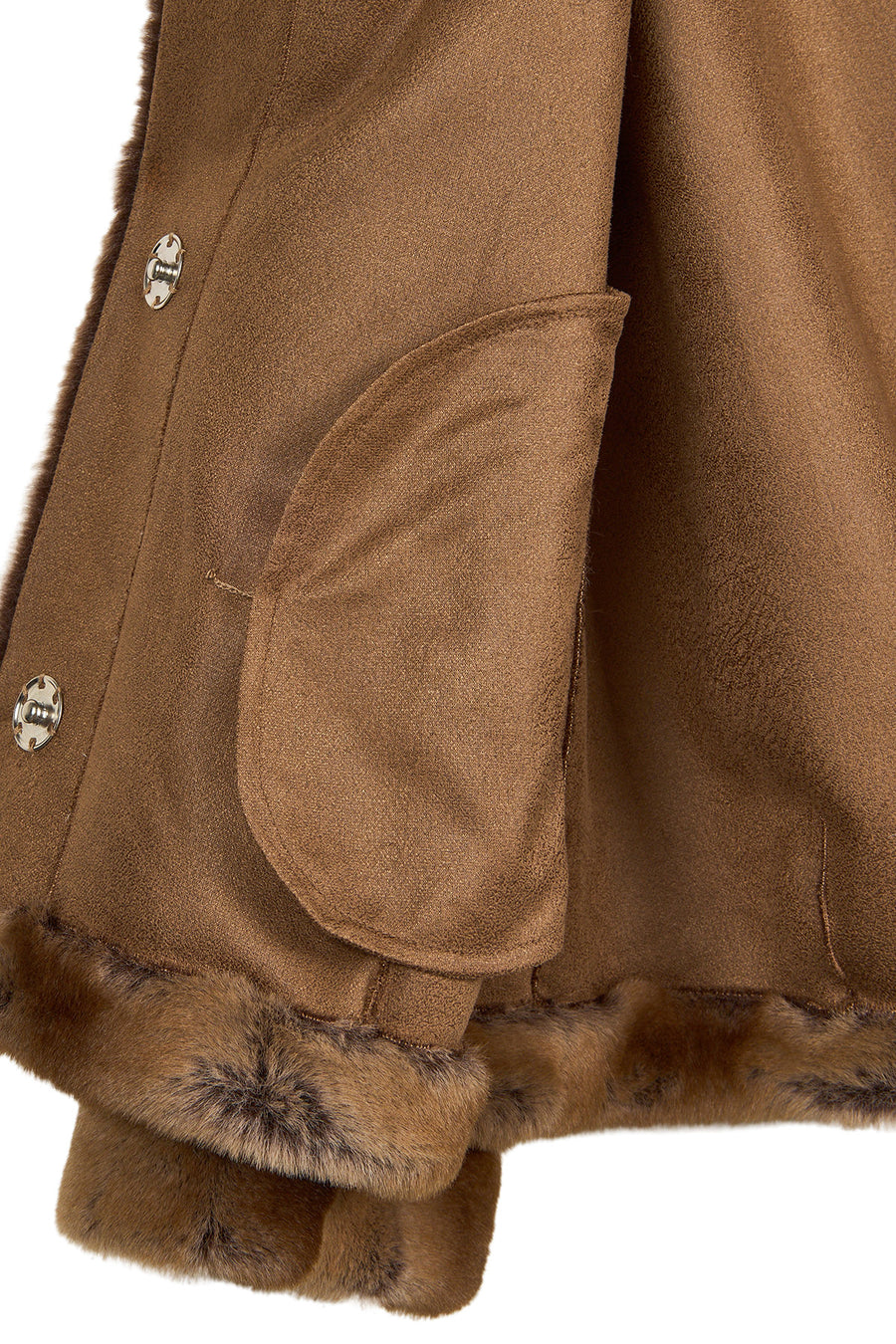 Altabadia Kadın Camel Oversize Teddy Mont