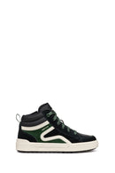 Geox Boy Green Weemble Lace-Up Zipper Detailed Ankle Sneaker | Derimod