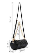 Women's Black Long Strap Quilted Shoulder Bag | Derimod