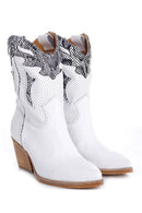 Women's Leather Cowboy Boots | Derimod