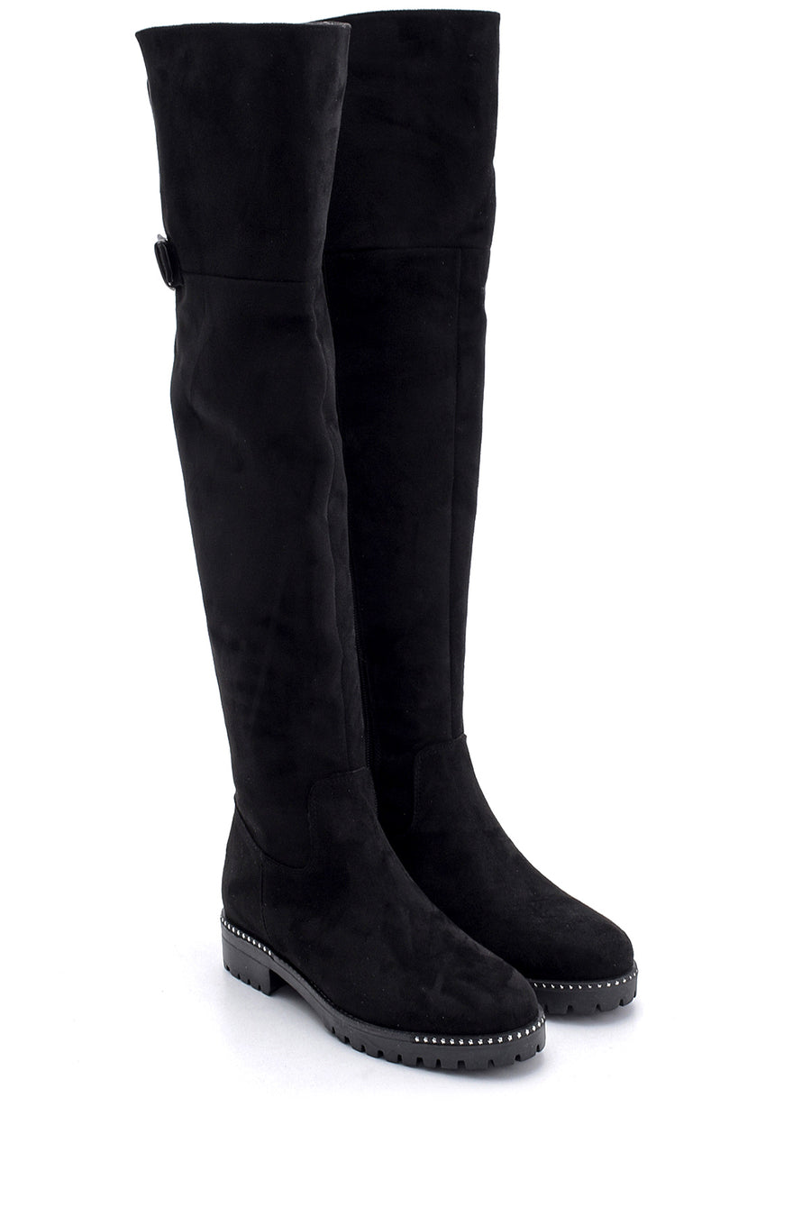Women's Suede Flat Boots