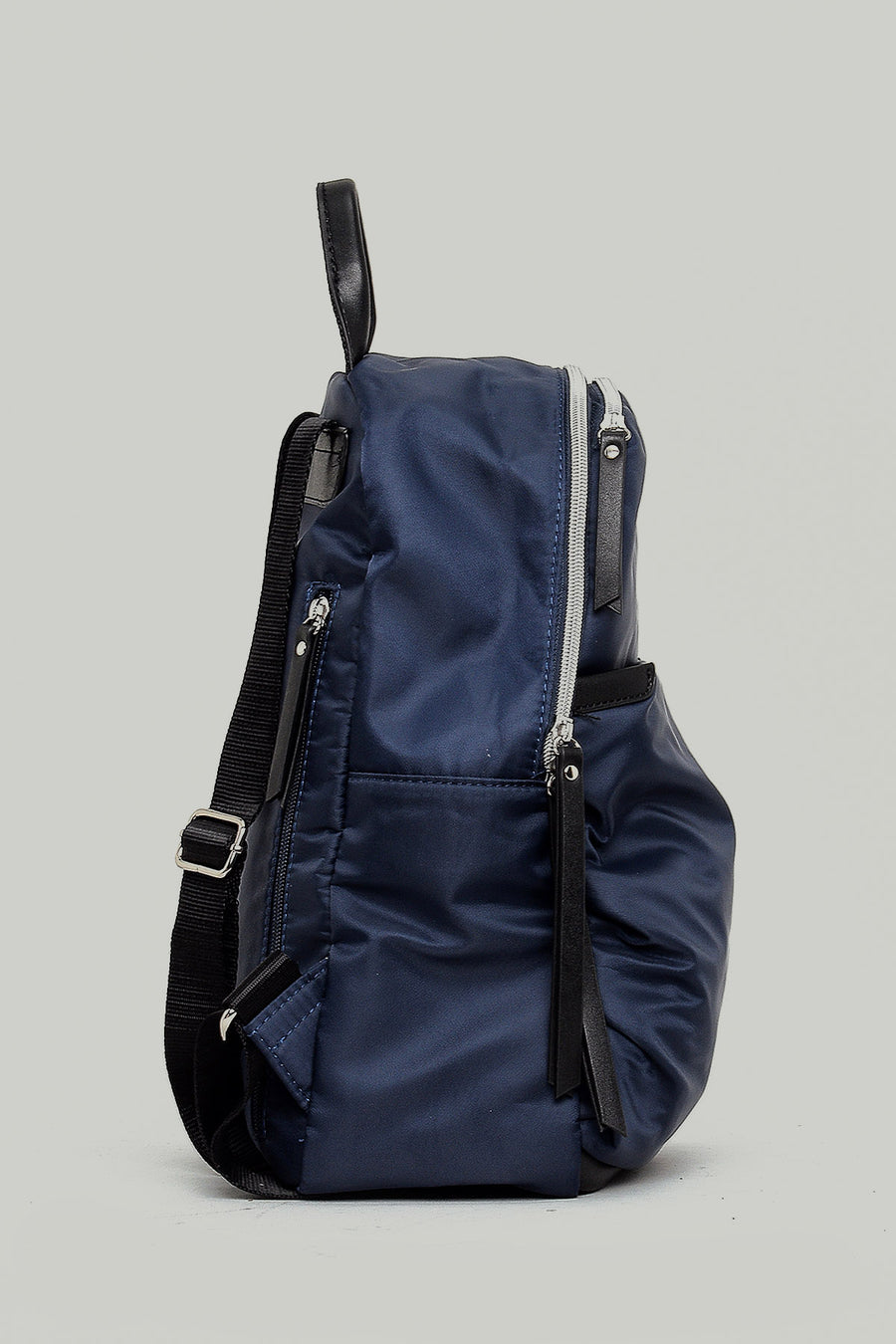 Navy Blue Fabric Women's Backpack