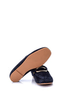 Women's Suede Buckle Loafer | Derimod