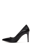 Women's Black Leather Stiletto | Derimod