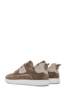 Men's Mink Lace-Up Suede Leather Sneaker | Derimod