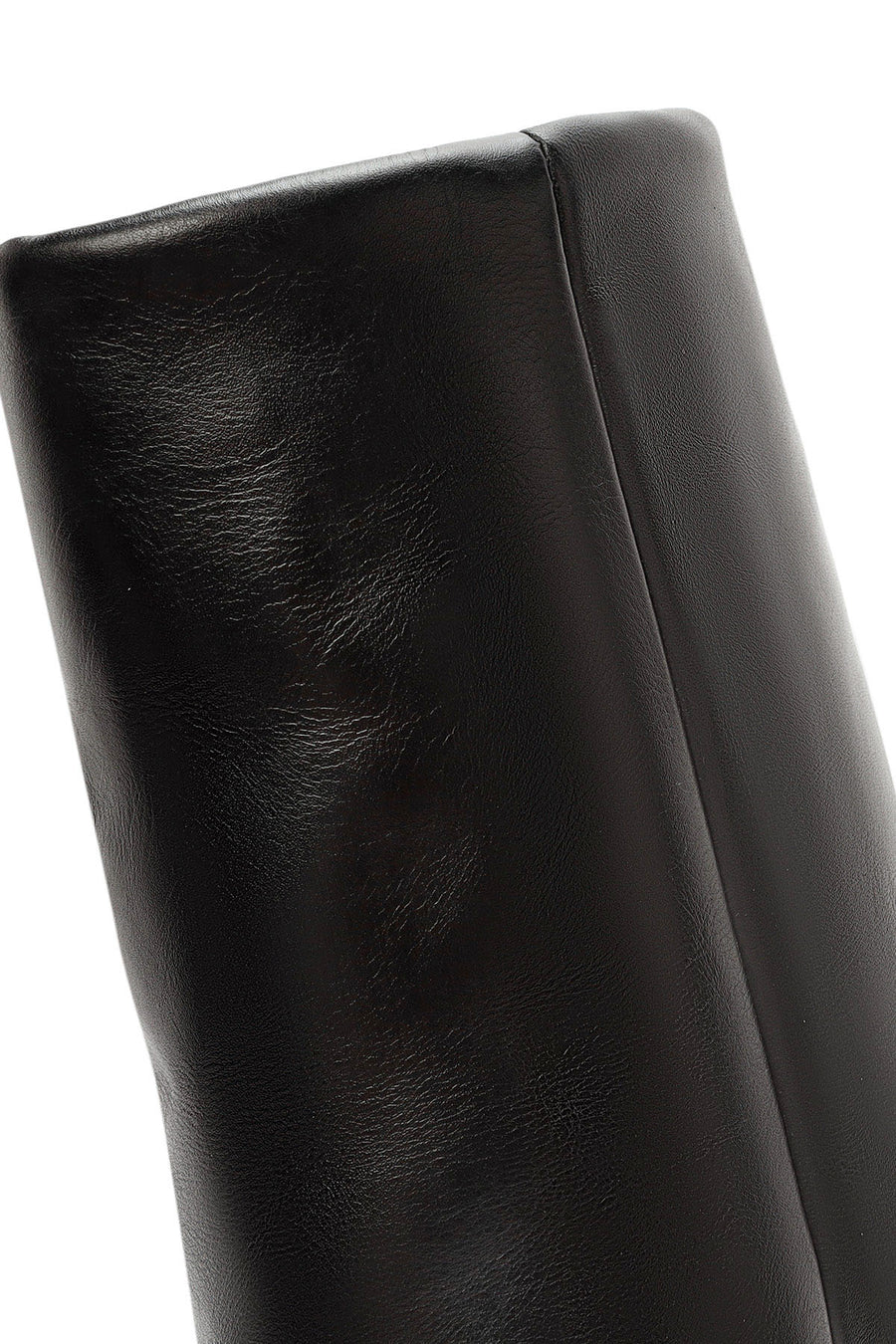 Women's Black Thin Heeled Leather Boots