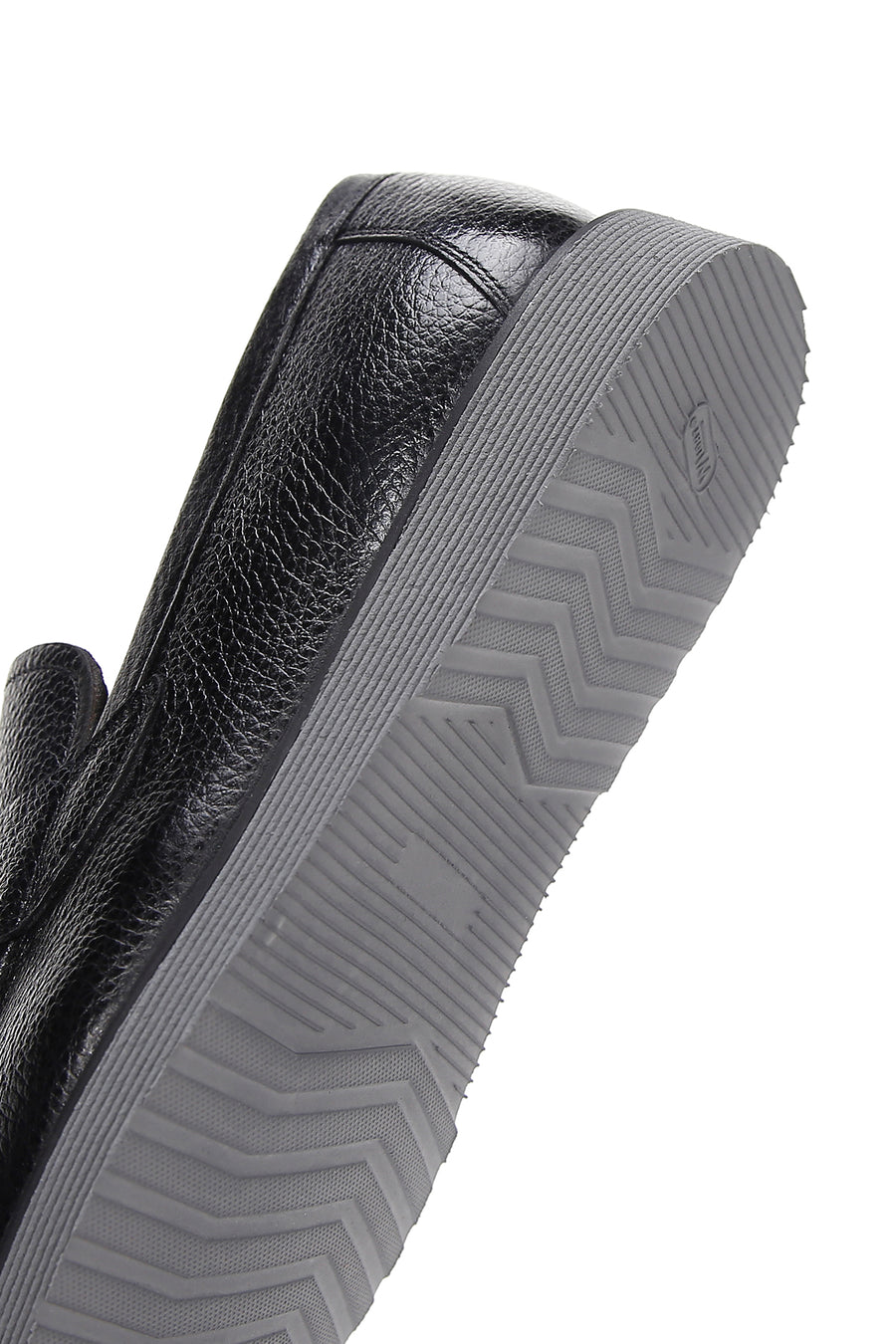 Men's Black Leather Casual Loafer