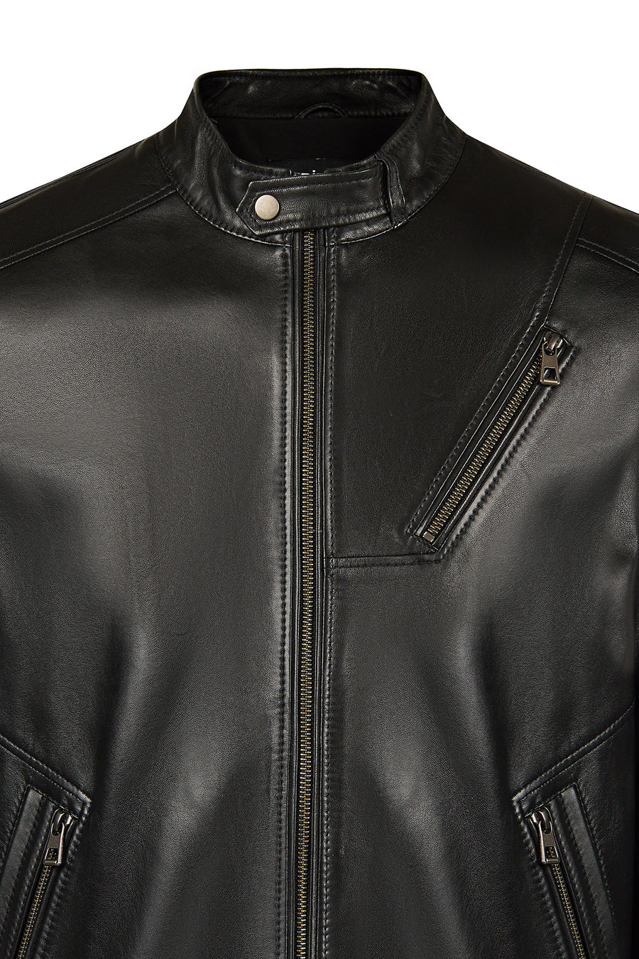 Edward Male Black Leather Jacket