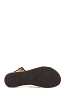 Women's Tan Leather Bodrum Sandals | Derimod