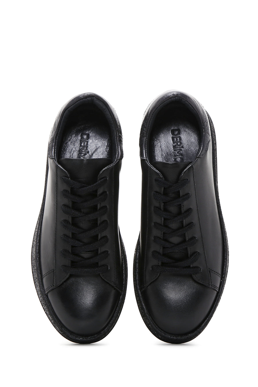 Men's Black Leather Sneaker
