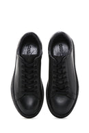 Men's Black Leather Sneaker | Derimod