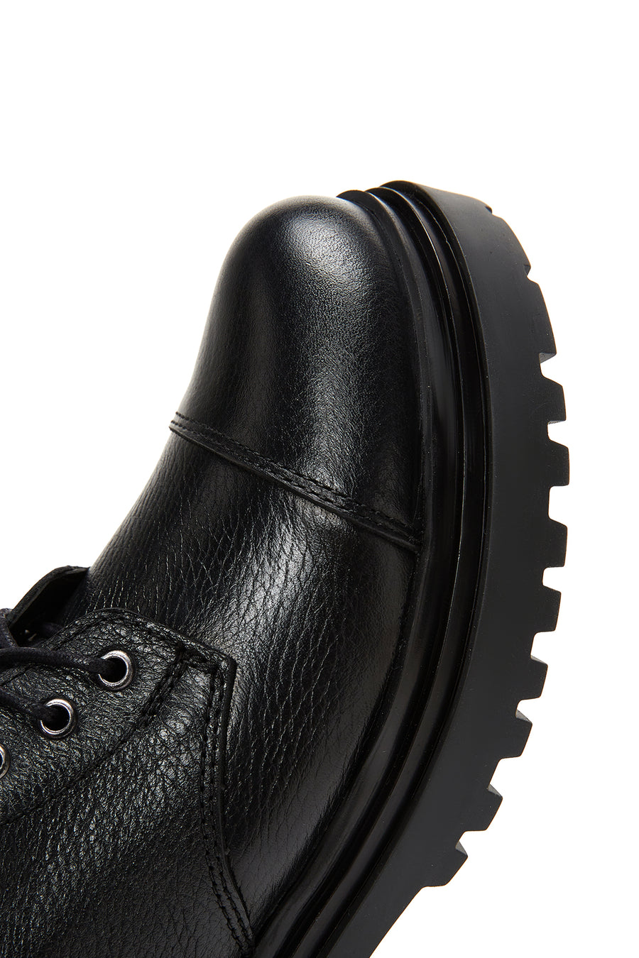 Women's Black Zippered Leather Boots