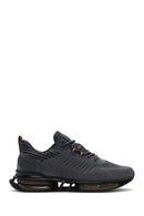 Derimod Zero Men's Gray Lace-Up Thick Soled Sneaker | Derimod