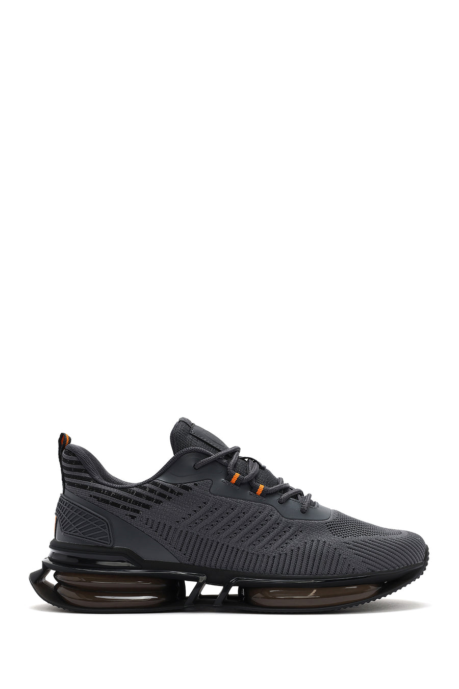 Derimod Zero Men's Gray Lace-Up Thick Soled Sneaker 25SFD69446F | Derimod