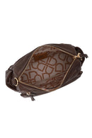 Woman Brown Crossbody Bag with Long Strap | Derimod