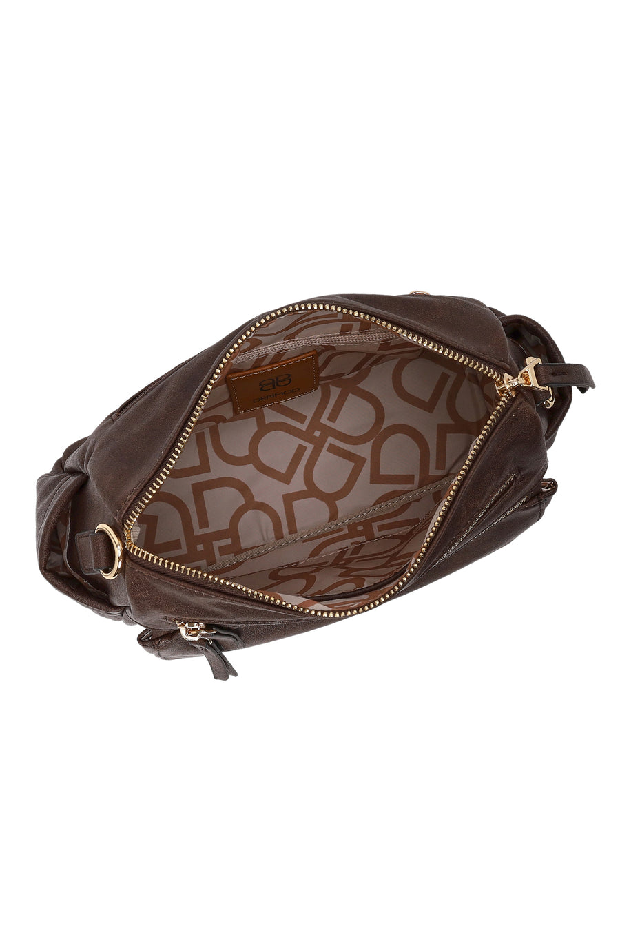Woman Brown Crossbody Bag with Long Strap