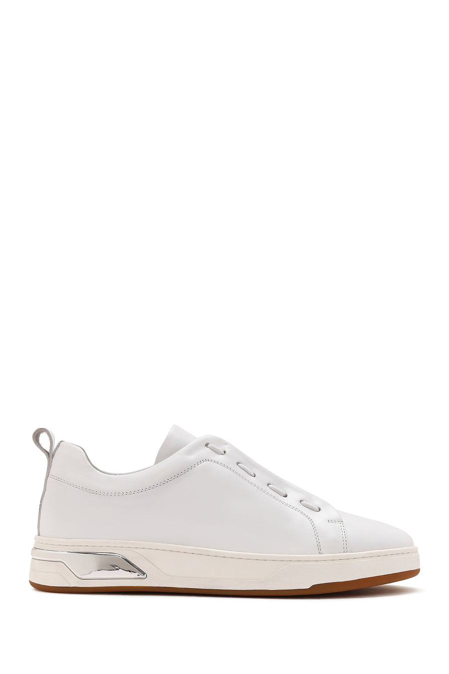 Men's White Lace-up Leather Sneaker 25SFD632518 | Derimod