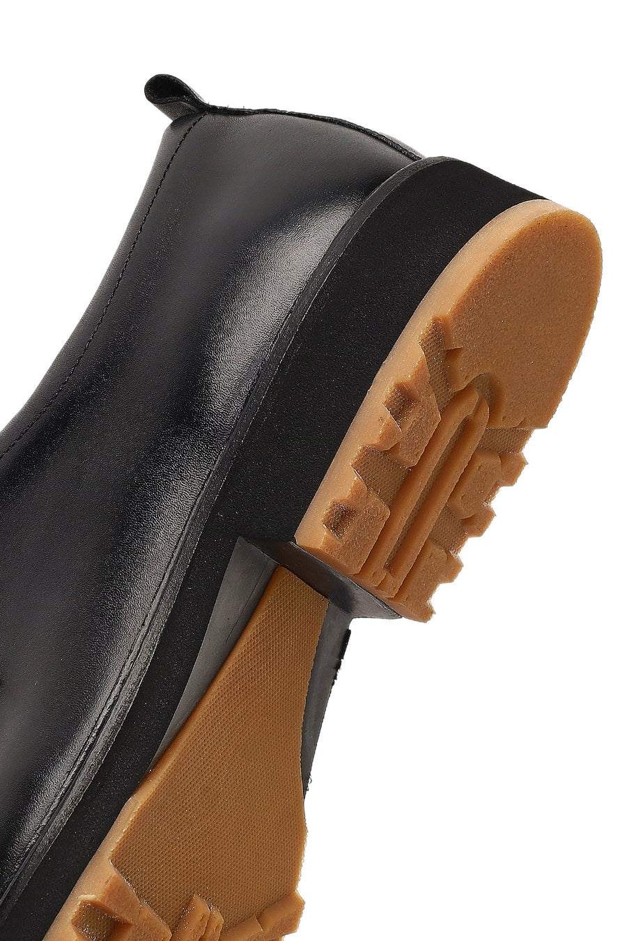 Men's Black Lace-Up Leather Casual Shoes