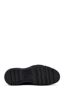 Men's Black Lace-Up Thick-Soled Leather Casual Shoe | Derimod