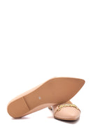 Women's Beige Buckled Ballerinas | Derimod