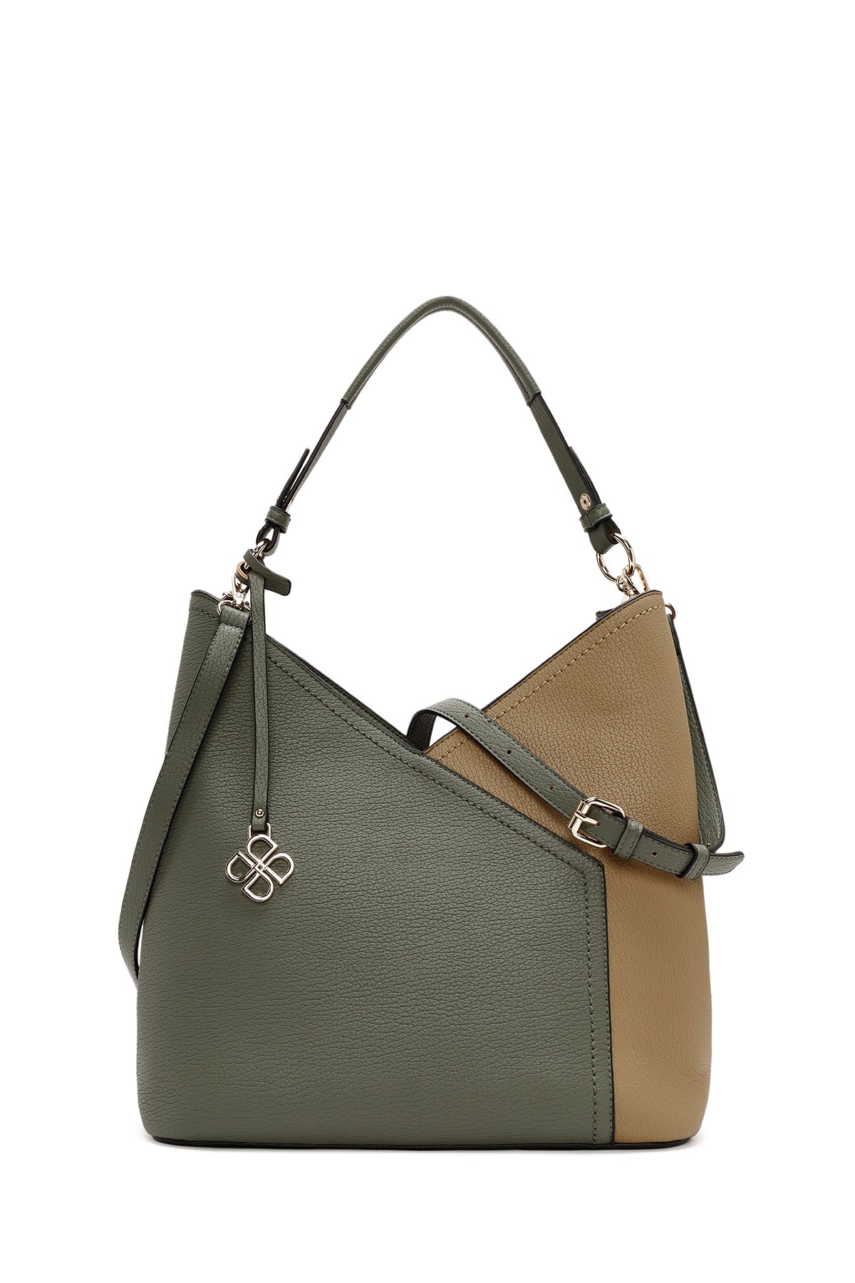 Women's Green Short and Long Strap Shoulder Bag 24WBD285218 | Derimod