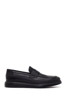 Erkek Siyah Deri Casual Loafer | Derimod