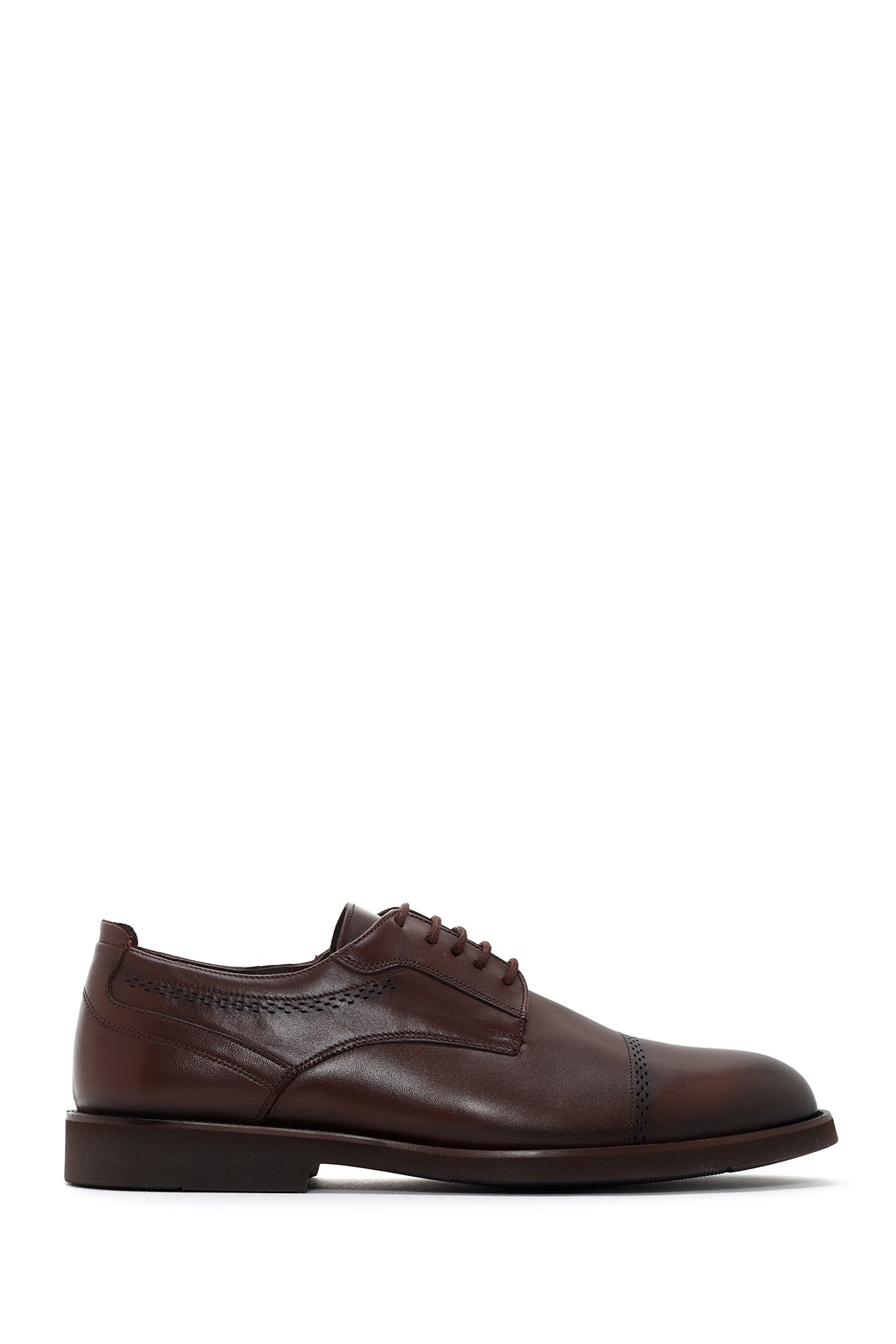 Erkek Kahverengi Bağcıklı Deri Klasik Ayakkabı 24SFD651518 | Derimod