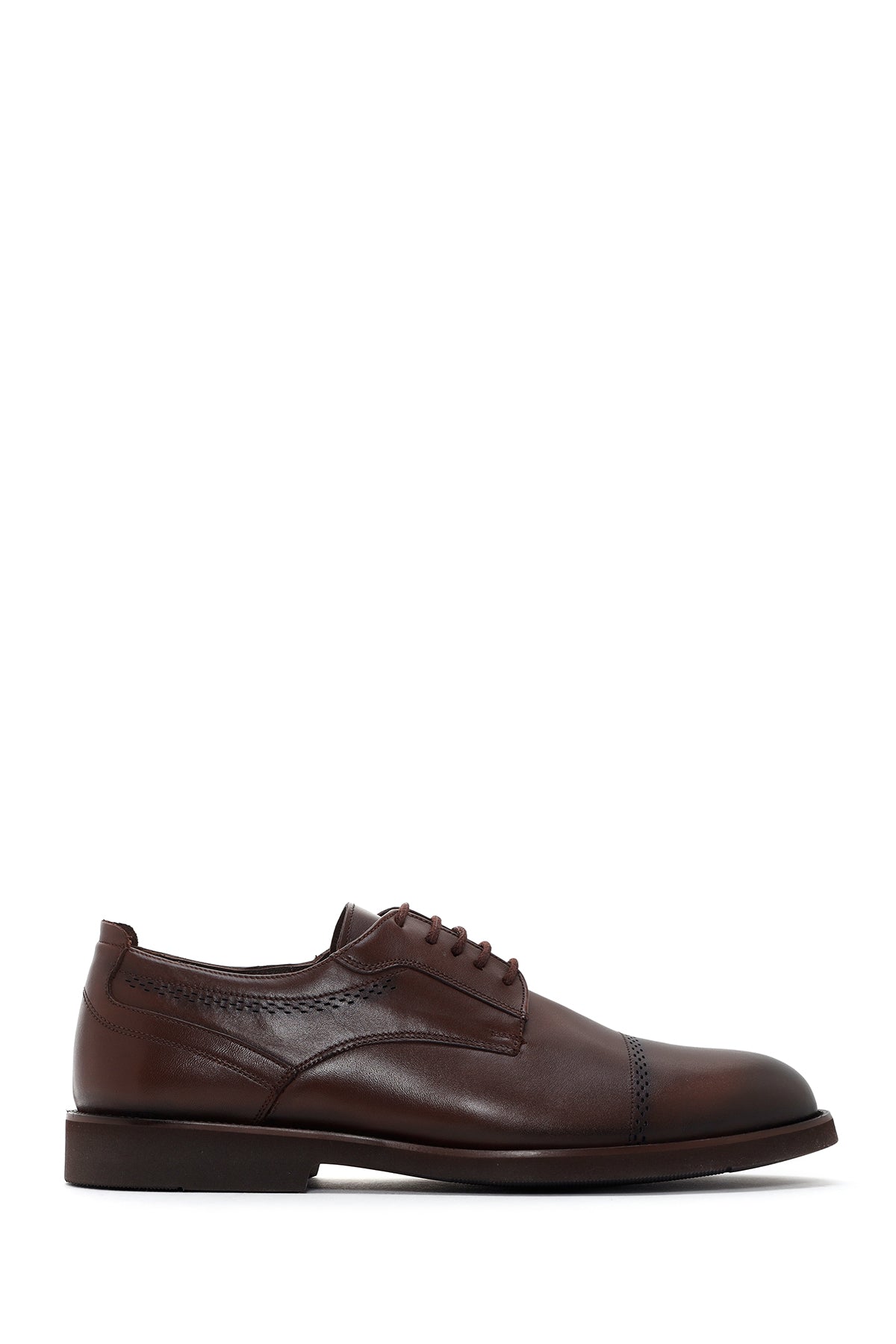 Men's Brown Laced Leather Classic Shoes 25SFD670818 | Derimod