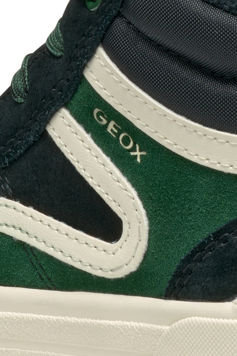 Geox Erkek Çocuk Yeşil Weemble Bağcıklı Fermuar Detaylı Bilekli Sneaker