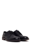 Male Black Lace-up Leather Casual Shoes | Derimod