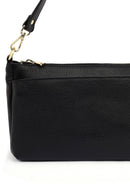 Woman Black Long-Strap Leather Shoulder Bag | Derimod