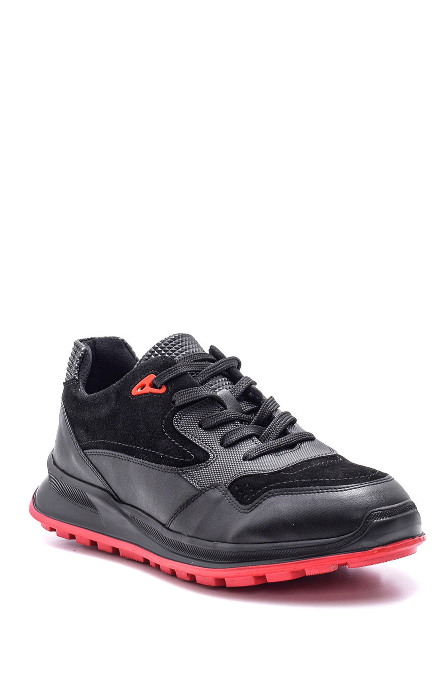 Men's Suede Detailed Leather Sneaker