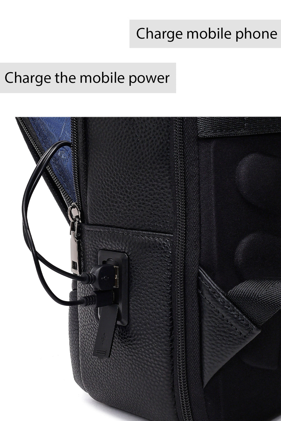 D-Pack Unisex Black Technological Backpack