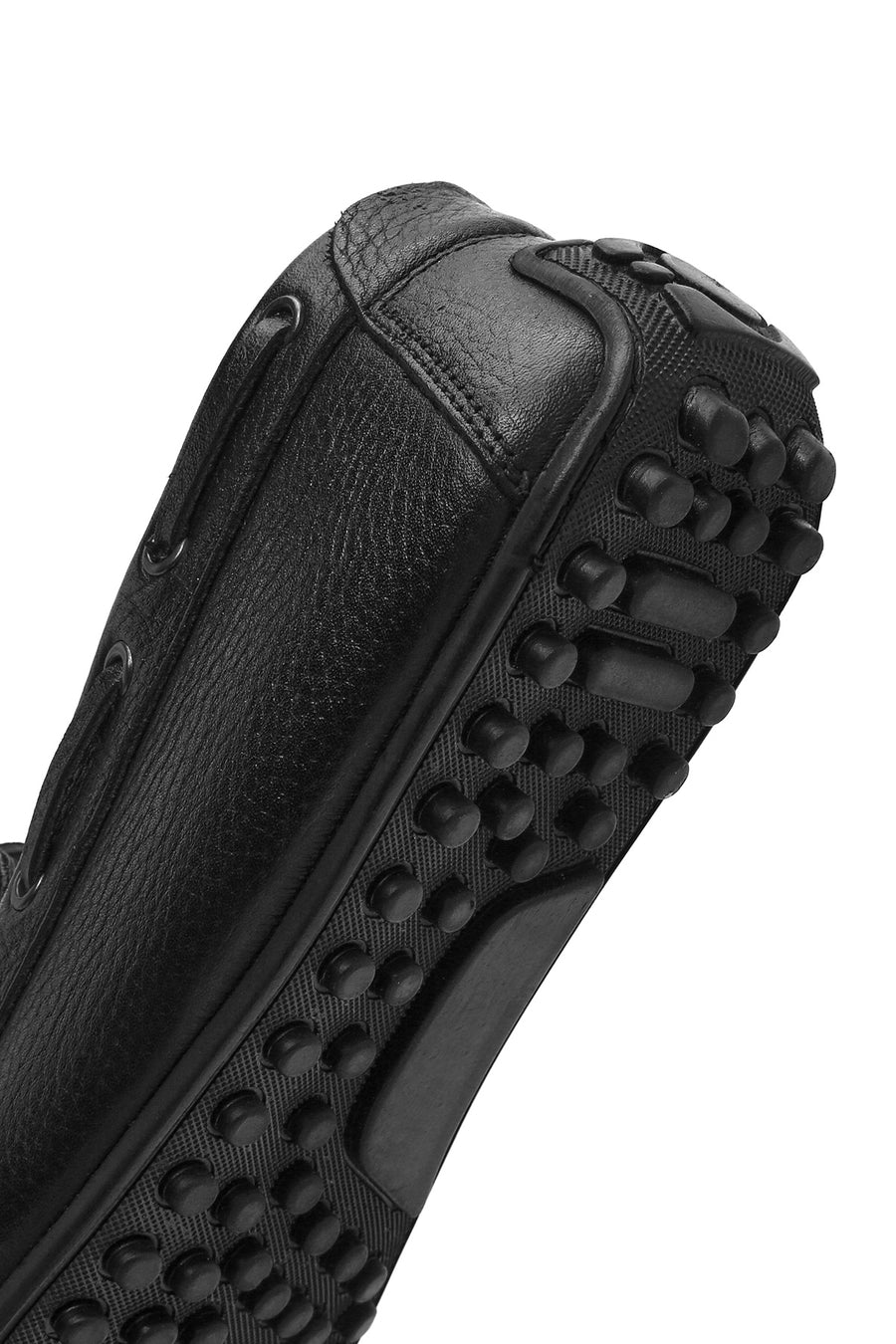 Men's Black Leather Casual Loafer