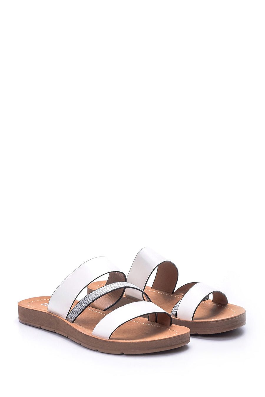 Women's Stone Detailed Slippers