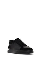 Erkek Siyah Kalın Tabanlı Deri Sneaker | Derimod
