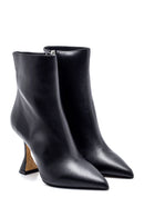 Women's Leather Goblet Heeled Boots | Derimod