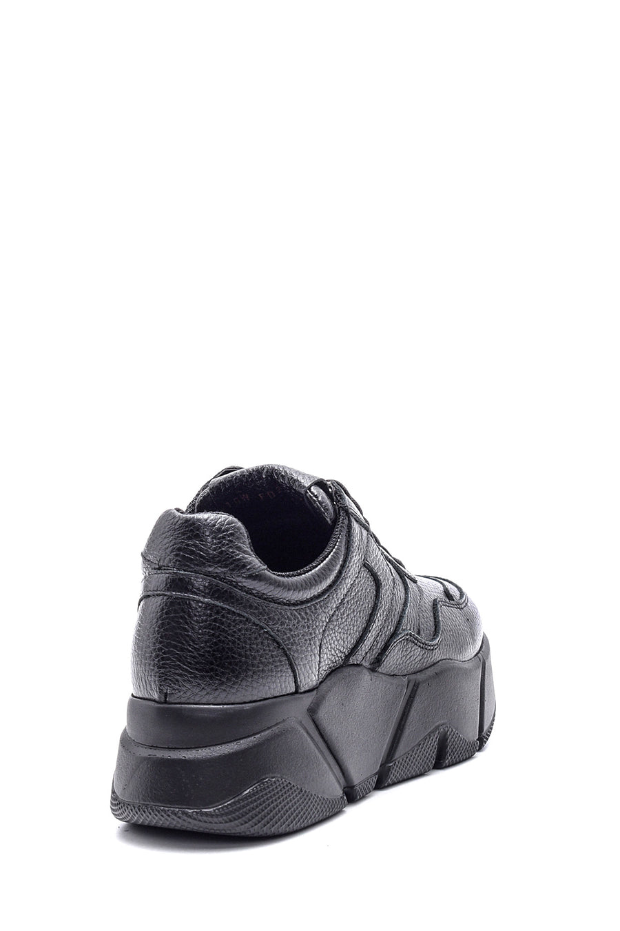 Kadın Yüksek Tabanlı Deri Sneaker