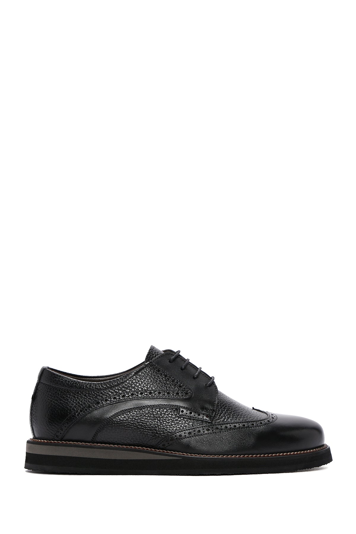 Men's Black Leather Casual Shoes 23WFD6850FT | Derimod