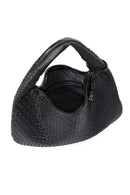 Women's Black Braided Shoulder Bag | Derimod