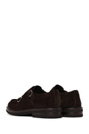 Male Brown Double-Buckle Suede Casual Shoes | Derimod