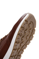 Men's Tan Leather Sneaker | Derimod