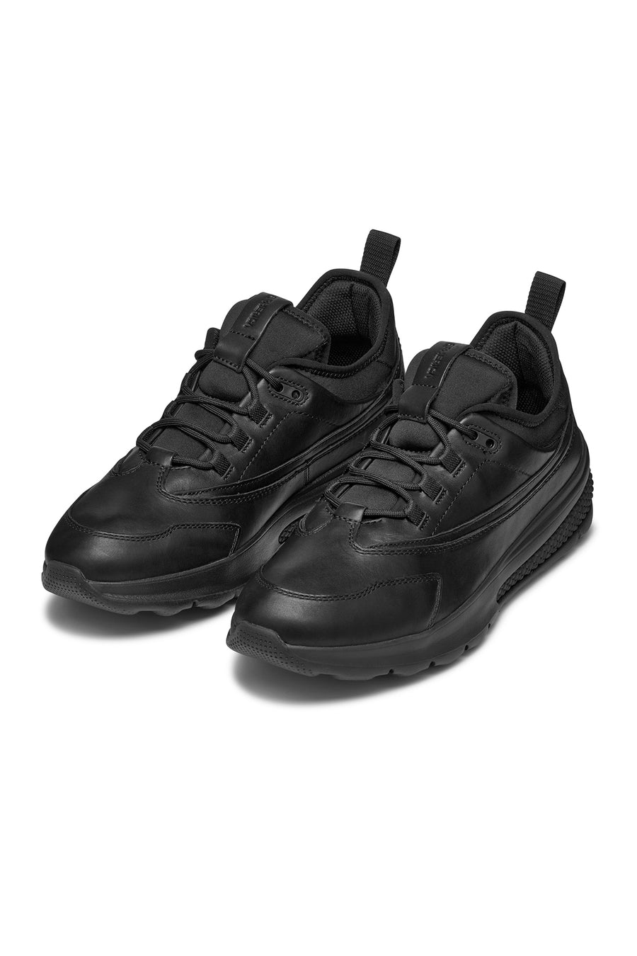 Geox Erkek Siyah Spherica Bağcıklı Deri Sneaker